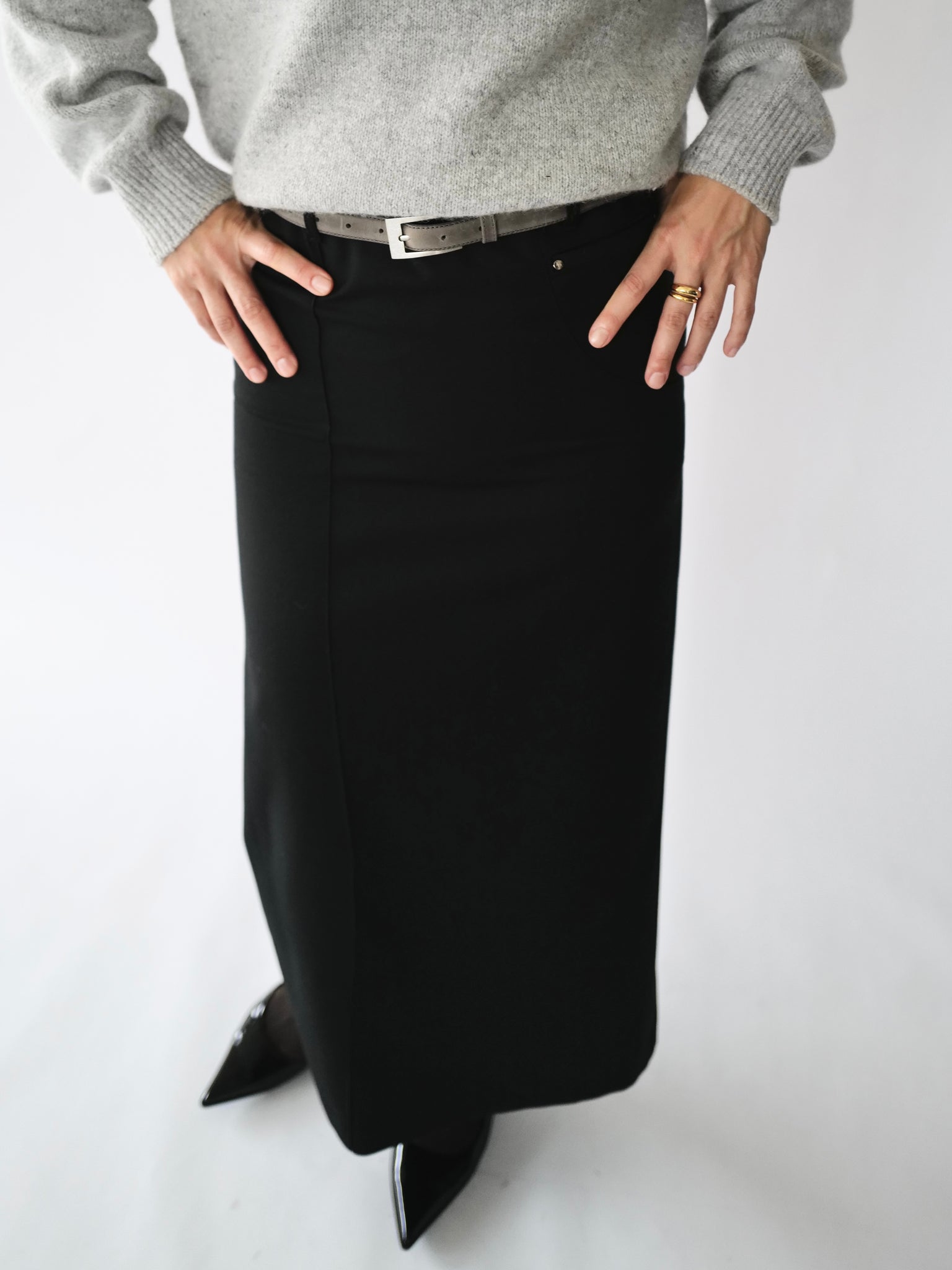 Back Slit Pencil Skirt