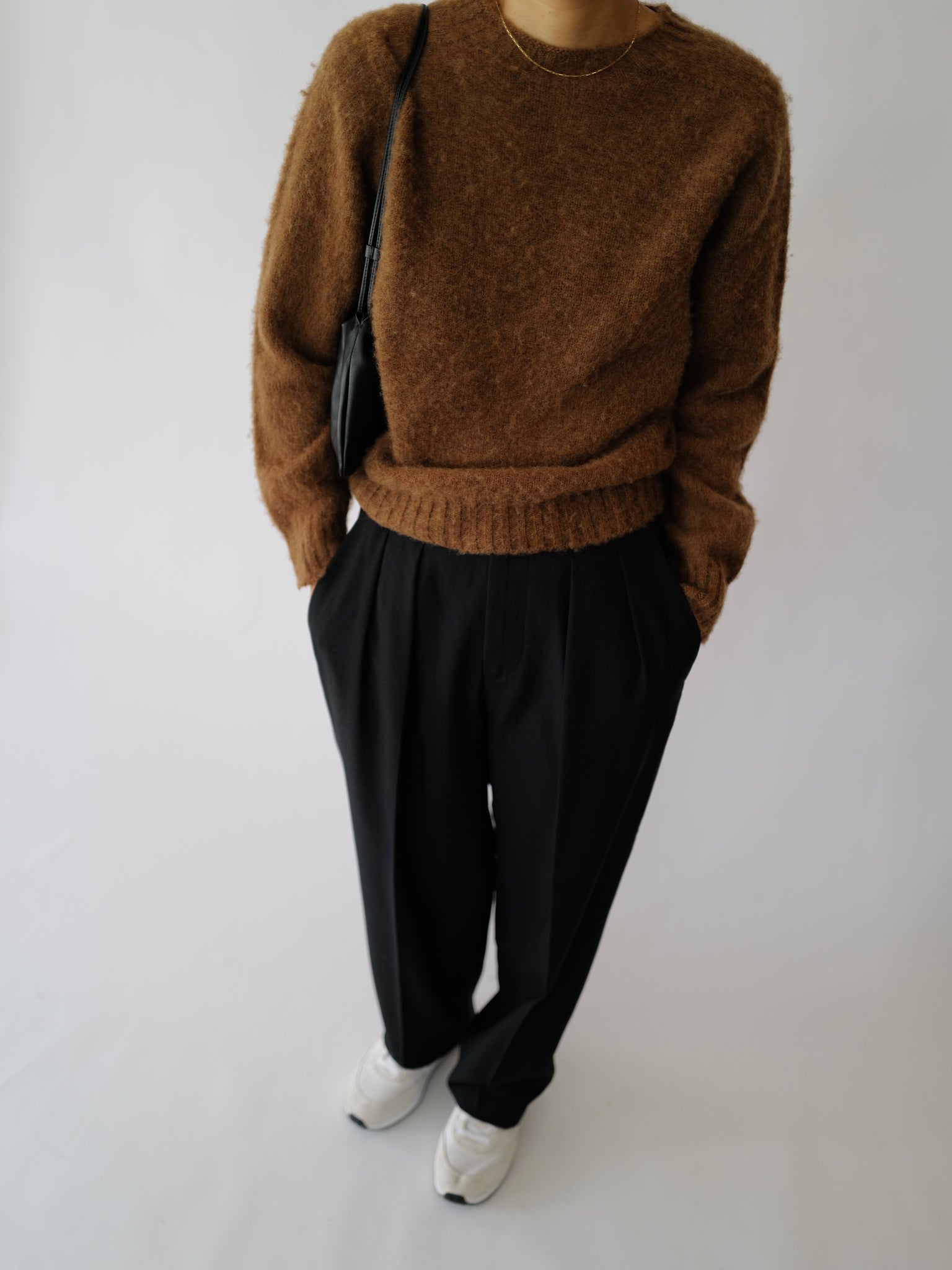 Brushed Wool Crewneck Sweater (4colors)