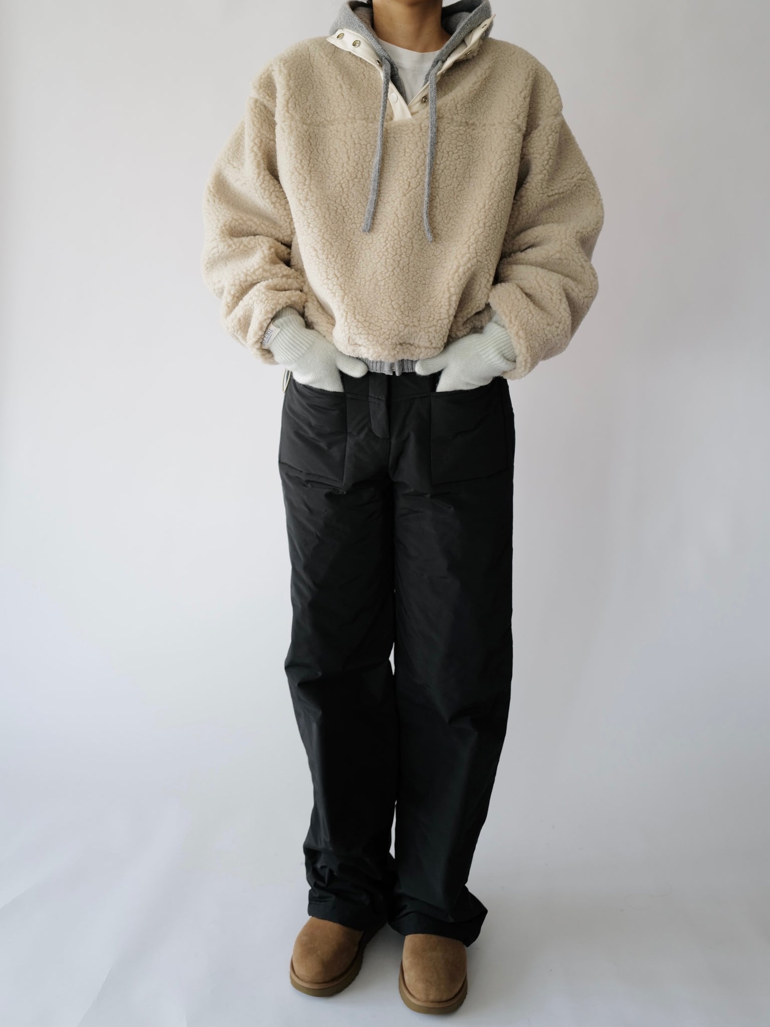 Fleece Half Zip Pullover (2colors)