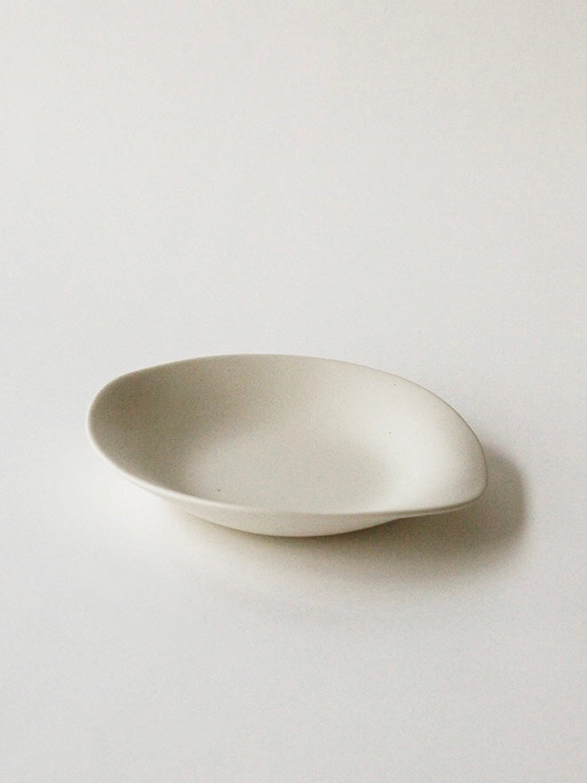 NR Dessert Plate · Stone White