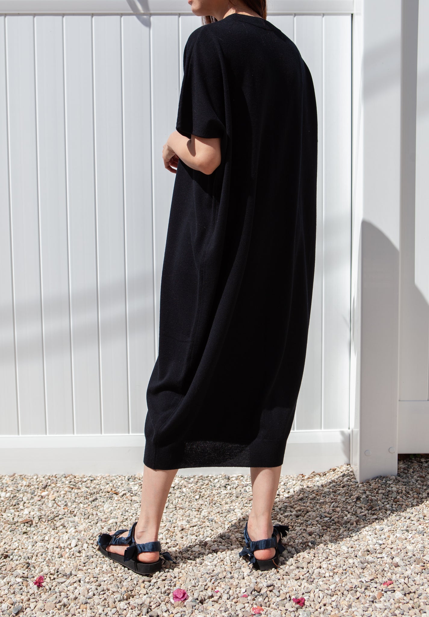 Cocoon Knit Dress - Black