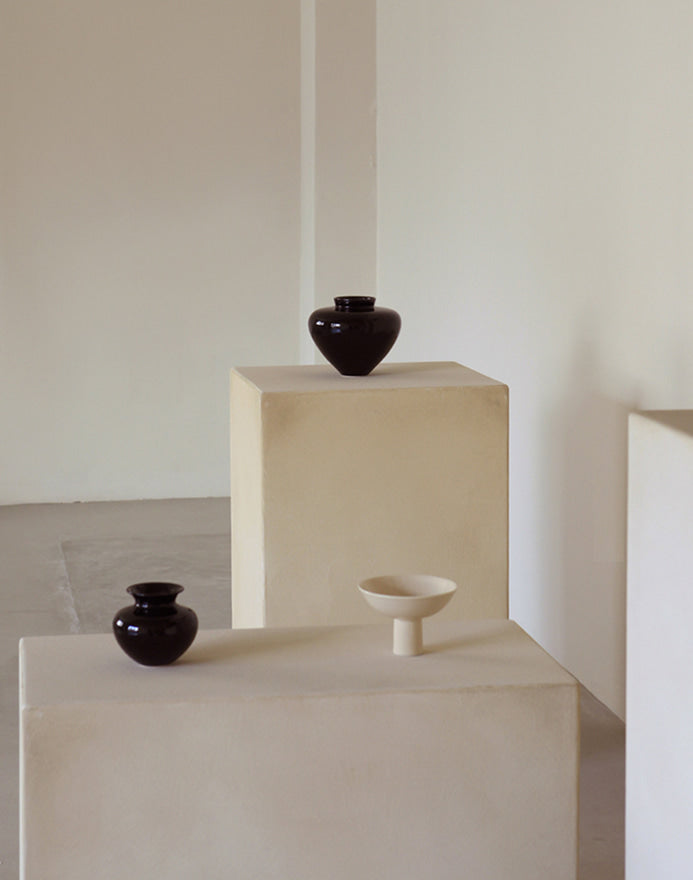 NR Round Vase Small - Onix