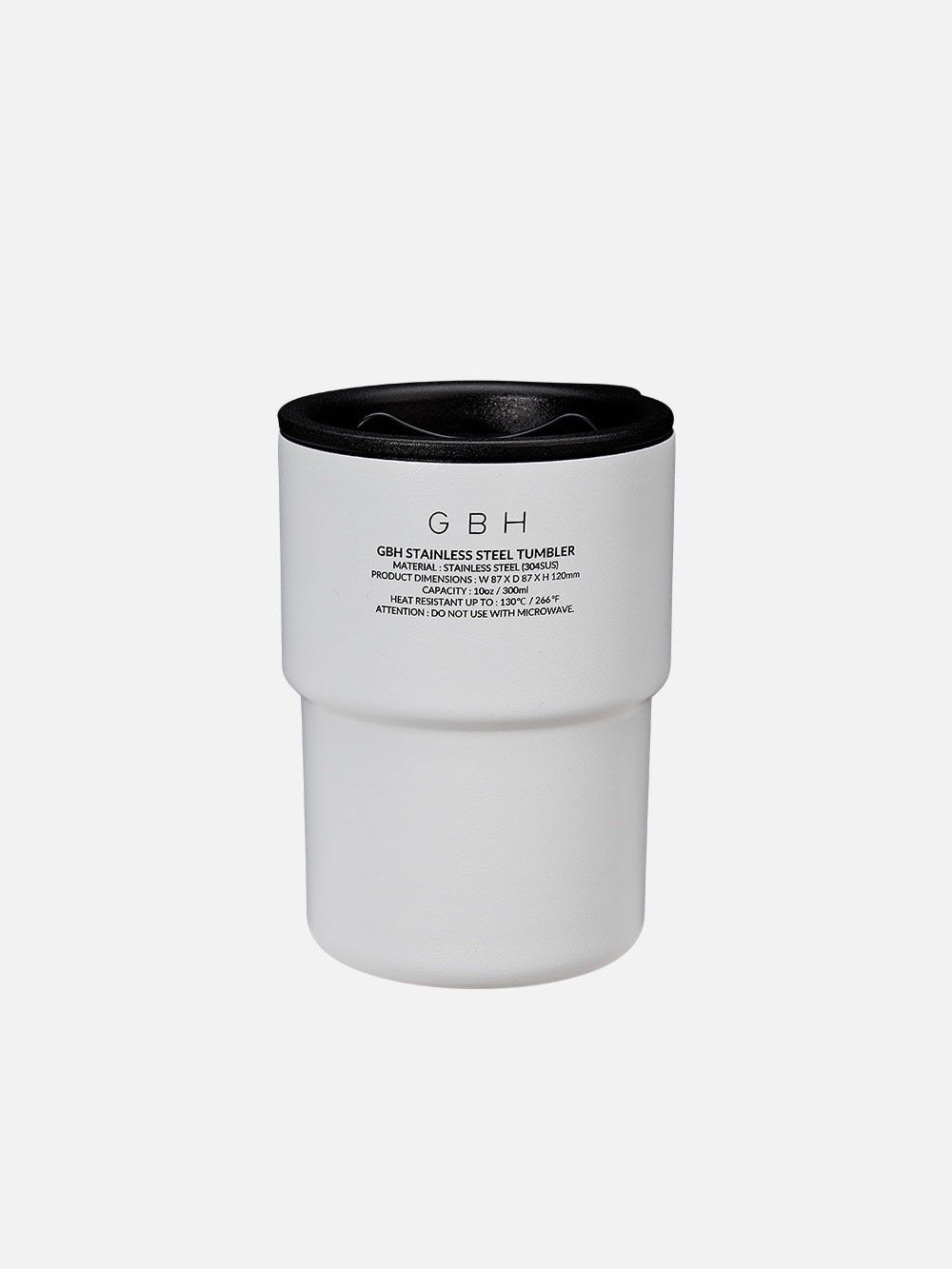 GBH Stainless Steel Tumbler - White